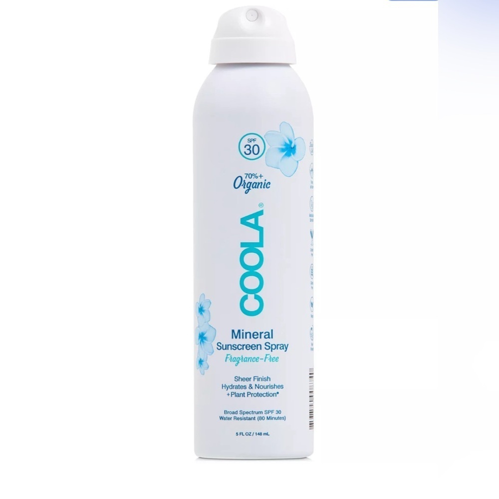 Coola Mineral Body Organic Sunscreen Spray SPF 30 Fragrance-Free, 5 oz.​​​